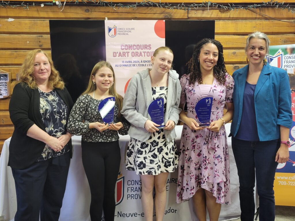 Gagnantes concours art oratoire 2024 csfp